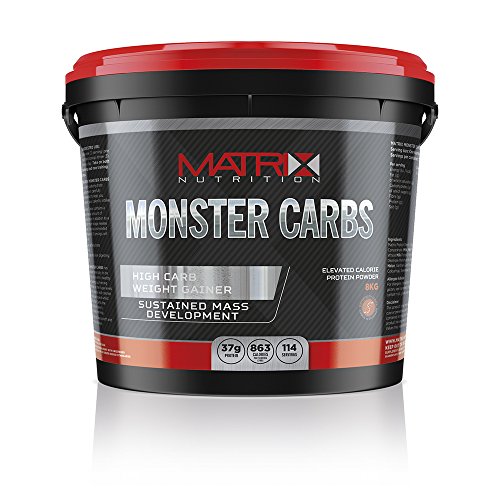 Matrix Monster Carbs 8KG is a high carbohydrate supplement carefully engineered to help you increase weight and muscle mass fast. (Banana Cream) by Matrix Nutrition