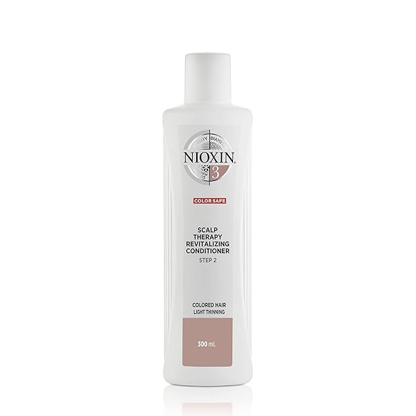 NIOXIN SYSTEM 3 SCALP + HAIR CONDITIONER – HAIR THICKENING CONDITIONER FOR DAMAGED HAIR WITH LIGHT THINNING, 10.1 FL OZ (PACKAGING MAY VARY)