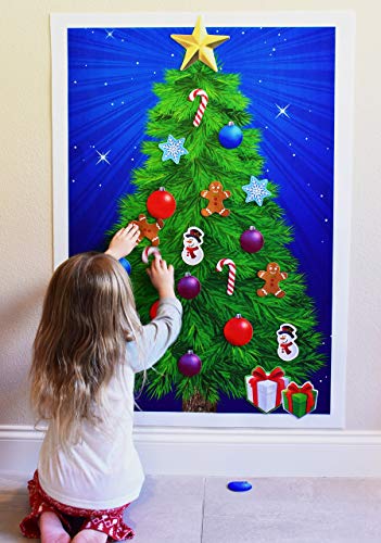Little Folk Visuals 26 Piece DIY Starry Night Felt Christmas Tree