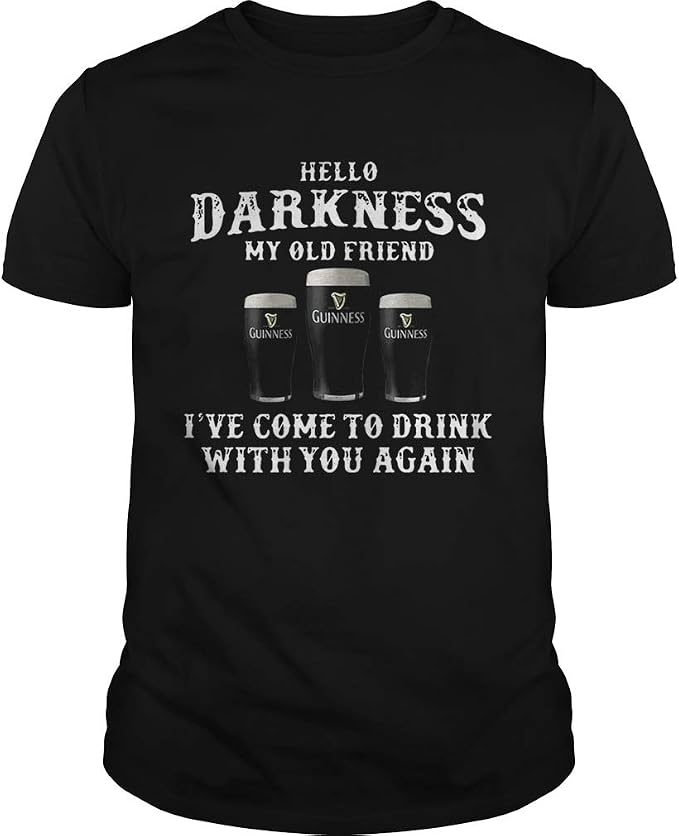 guinness hello darkness t shirt