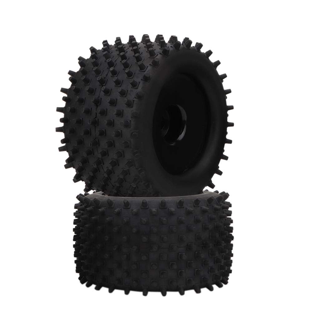 RC Tire, RC Vehicle Wheel 82mm Hub Rubber Tyre RC Part Accessory for 1/8 RC Racing Car Truck