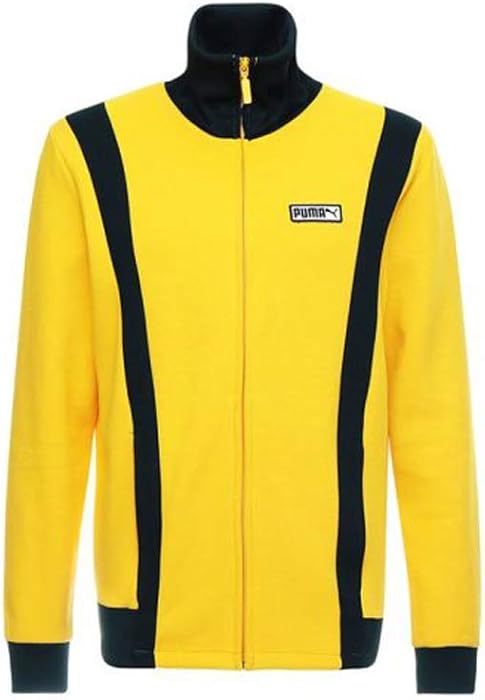 puma spezial track jacket in yellow