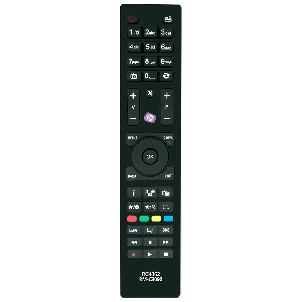 VINABTY RC4862 RM-C3090 Replace Remote Control for Hitachi for JVC TV 32HYC01U 32HBC01 40HYC42 50HZT66 HBC06 22HYC06 24HBC05A 24HYC05 28HYC05 32HB6T41 32HBC01A 32HBC01B