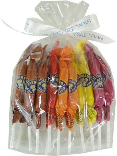 Pierrot Gourmand Assorted Caramel and Fruit Lollipops in Gift Bag - 12 Pieces