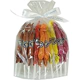 Pierrot Gourmand Assorted Caramel and Fruit Lollipops in Gift Bag - 12 Pieces