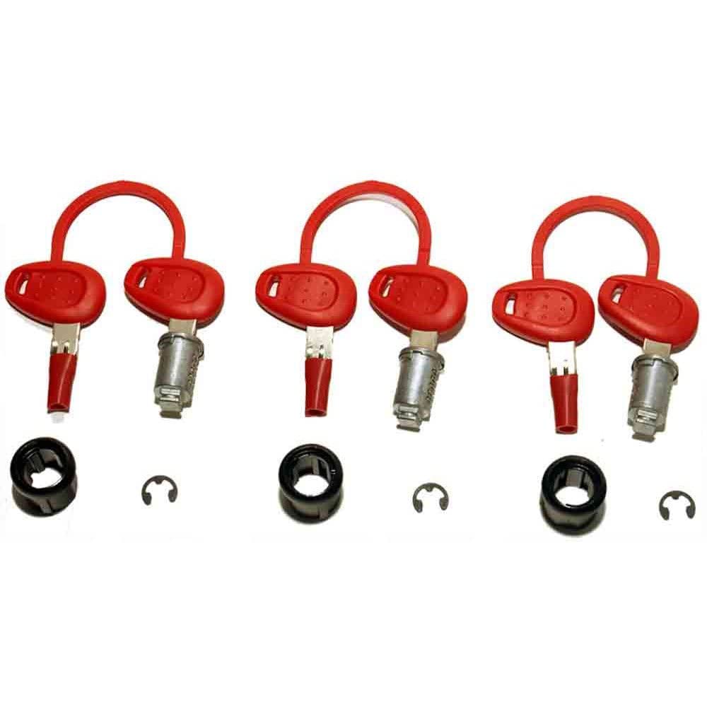 GIVI Z228 3-Case Lock Set with 6 Matched Key (Z228)