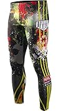 zipravs Men's Cool Dry Compression Baselayer Workout Long Tight Pants