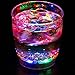 Liquid Activated Multicolor LED Lowball Glasses ~ Fun Light Up Drinking Tumblers - 10 oz. - Set of 4