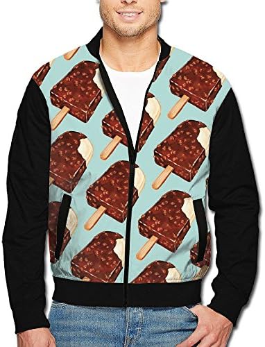 Men's Chocolate Popsicles Zip Up Sweaters Printed