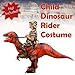 Halloween Haunters Inflatable Red Dinosaur Rider Costume Suit Child, Kid, Teen Size - T-Rex, Velociraptor, Reptile Blow Up with Inflation Fan - Put Yourself On Display at a Party - Girls Boys Birthday