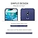 Nokia 7.1 Case, KuGi Nokia 7.1 Case, JS Scratch Resistant & Anti Slip Grippy Soft TPU Case for Nokia 7.1 Case Smartphone(Navy Blue)