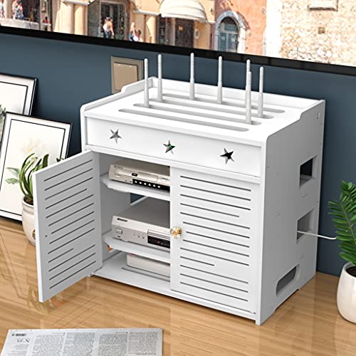 Floating Shelf,WiFi Router Modem, Cable Power Plug Wire