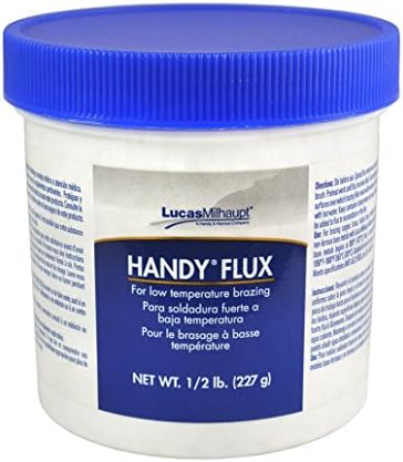 Lucas Milhaupt Handy Flux Paste 8 oz Jar Soldering/Brazing Silver Jewelry Making/Repair, 1/2 lb