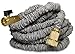 TITAN Heavy Duty Expanding 75ft Garden Water Hose Leak Resistant Solid Brass Connectors Super Strong and Durable Double Layer Latex Core Design Expandable Flexible