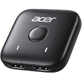 Acer HDMI Switch 2 in 1 Out, 4K60Hz Bidirectional 1 in 2 Out Video Switcher | Multi Port Adapter with HDR 3D HDCP Dolby, Monitor Switch for 2 Computers, AB Selector Box for TV Laptop Roku Gaming Consoles