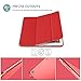 ProCase Smart Case for iPad 9.7 Inch iPad 6th/5th Generation 2018 2017(Model: A1893 A1954 A1822 A1823), Ultra Slim Lightweight Stand Cover with Translucent Frosted Back -Red