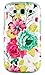 DandyCase 2in1 Hybrid High Impact Hard Pink Floral Pattern + Mint Green Silicone Case Cover for Samsung Galaxy S3 i9300 + DandyCase Screen Cleaner