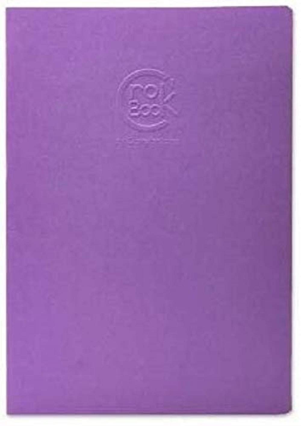 Clairefontaine 6036C Crok'Book Stitched Notebook - 24 Sheets of White Drawing Paper 24x32 cm 90g - Portrait - Random Cover Colour - Customisable Soft Cover