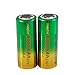 2 Packs 26650 Li-ion Rechargeable Battery 3.7V RCR123A 8000mAh Flat Top Batteries for Led Flashlight Torch