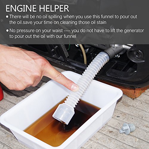 Atima Portable Inverter Generator Accessories Oil Change Funnel Mess Free fits Wen Generator 56200i Yamaha Ef2000iSv2 EF2200iS Westinghouse WH2200iXLT Generac 7117 GP2000i Rainier R2200i AT-FOC2000 - Thumbnail 5