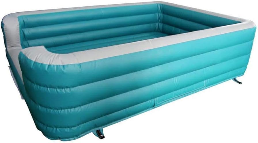 Sinolodo Inflatable Foam air Pit/PVC Foam Ball Pit/Trampolines with Foam Pit for Kids Foam Party, Dance Party Game,Gymnastics,General Fitness