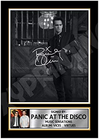 A4 POSTER ONLY of PANIC AT THE DISCO VICEVIRTUES 1 Signed Autographed Poster Print - OPTIONAL FRAMING, an Excellent Gift or present for Fan memorabilia
