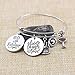 Memgift 60th Birthday Gifts for Women Stainless Steel Charm Bracelet Gift Jewellery