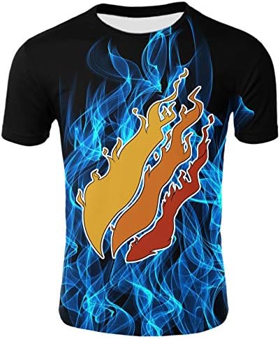 QGYMX Preston Fire Men and Women Youth Fashion Print T-Shirt (B-01, XS)