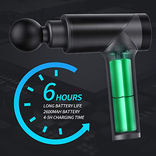 Massage Gun, Handheld Electric Deep Tissue Body Muscle Massager, Cordless, High Intensity Vibration Massage Device with… - Image 2