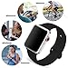 Watch Band 42mm - Sport edition for iWatch Series 1, Series 2, Series 3 - replacement silicone sports bands - Black