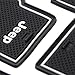 ROCCS 15PCS Interior White Mats, Anti-dust Non-Slip Mat Door Mat Cup Pad Floor Holder Mats with Logo for 2011 2012 2012 2014 2015 Jeep Compass 2017 Patriot (White-Logo)