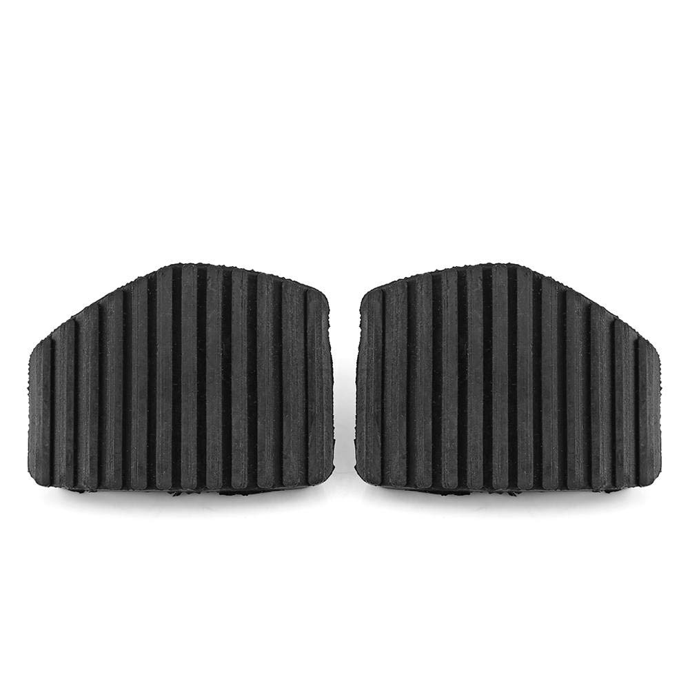 Rubber Clutch Brake Pedal, 2 Pcs Car Brake Clutch Pedal Pad Rubber Clutch Brake Pedal Cover for Peu-geot Cit-Roen 1007 207 208 301 C3 C4 C5 C6 C8 Brake and Clutch Rubber Expert