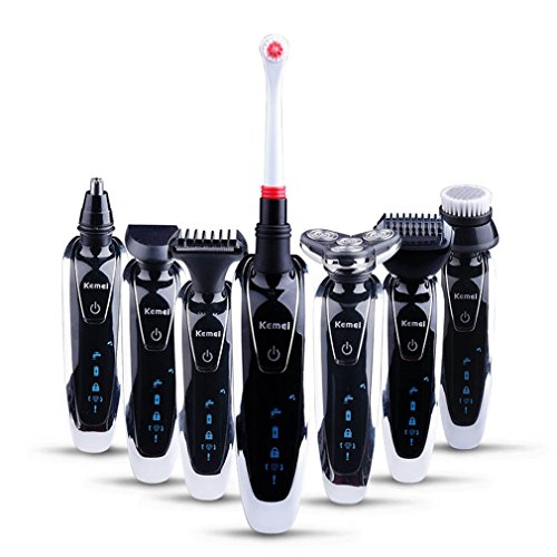 7 In 1 3D Electric Shaver Trimmer Rechargeable Razor Shaving Machine Barbeador Face Care model2 10in1