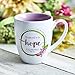 His Name Will Be The Hope – Watercolor Collection Coffee Mug w/ Mathew12:21 Bible Verse Mug for Women and Men – Inspirational Coffee Cup Christian Gifts (15-Oz Ceramic Cup)