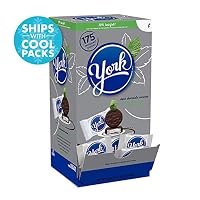 York Peppermint Patties Dark Chocolate Covered Mint Candy, 175 Pieces, 5.25 Pound