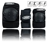 GIORO Adult/Child Protective Gear 3 in 1 Set Knee Pads Elbow Pads Wrist Guards for Skateboarding Skating Skiing Climbing Cycling Biking BMX Scooters
