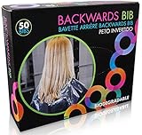 Framar Backwards Bib - 50 Bibs - Protects Salon Chair & Salon Cape from Hair Dye - Barber Cape & Hair Cutting Cape