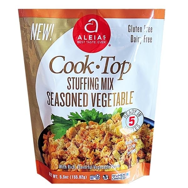 ALEIAS, STUFFING MIX SEASONED VEGETABLE, 5.5 OUNCE