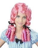 Women's Doll Curls Coral & Magenta Wig