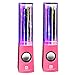 SoundSOUL Dancing Water Speakers LED Speakers Water Fountain Speakers (Pink)