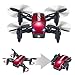 HASAKEE H6 Foldable RC Mini Drone with Altitude Hold and Headless Mode 2.4GHz 6-Axis Gyro Pocket Quadcopter with One-Button 360° Flip,Fun Gift