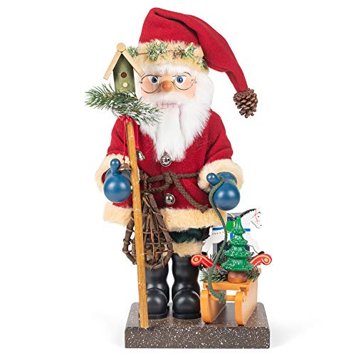 Christian Ulbricht Nutcracker - Santa With Sled - 18.5&quotH x 10.6&quotW x 9&quotD