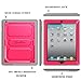 Fintie iPad 2/3/4 Case - CaseBot Tuatara Series Rugged Unibody Dual Layer Hybrid Full Protective Cover with Built-in Screen Protector and Impact Resistant Bumper for iPad 4, iPad 3 & iPad 2, Magenta