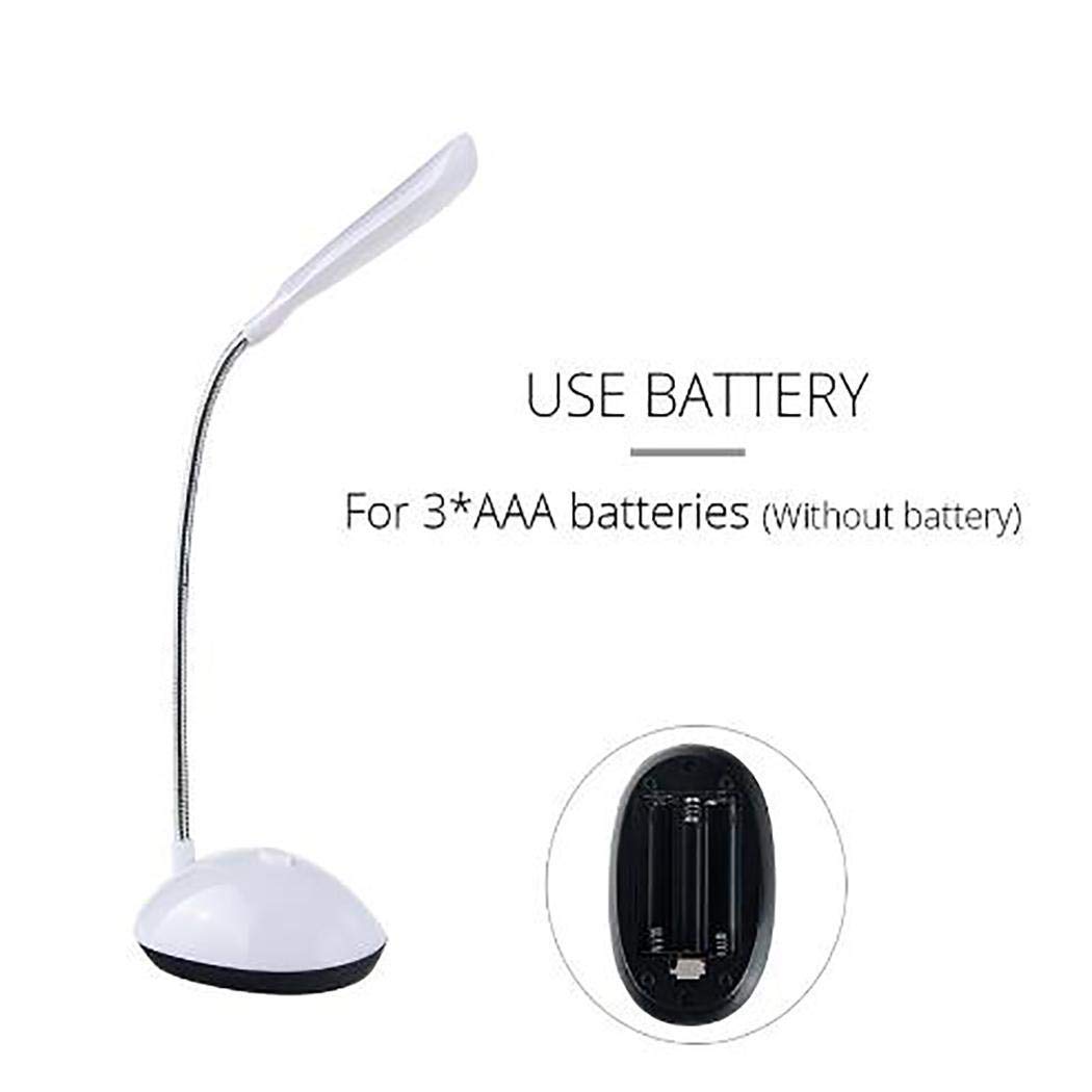 Oguine Mini LED Desk Lamp 360 Degree Rotating Eye Protection Reading Book Lights Desk Lamps