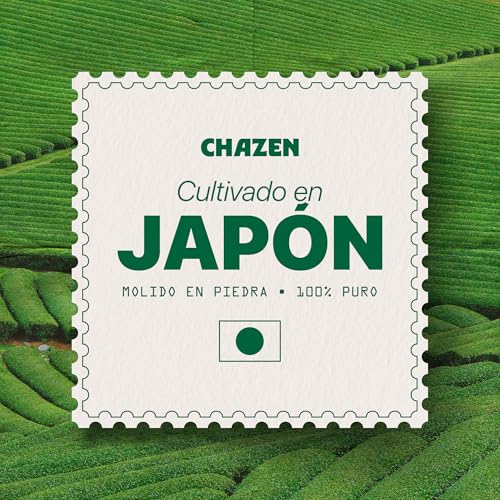 Matcha Ceremonial Orgánico – CHAZEN – Primera Cosecha, Japonés, 100g | 100% Puro y sin endulzar. Perfil suave sin amargor. Ideal para matcha latte, smoothies y estilo tradicional.