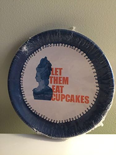 FISHS EDDY "let Them Eat Cupcakes" Disposable Cupcake Plates - Set of 12