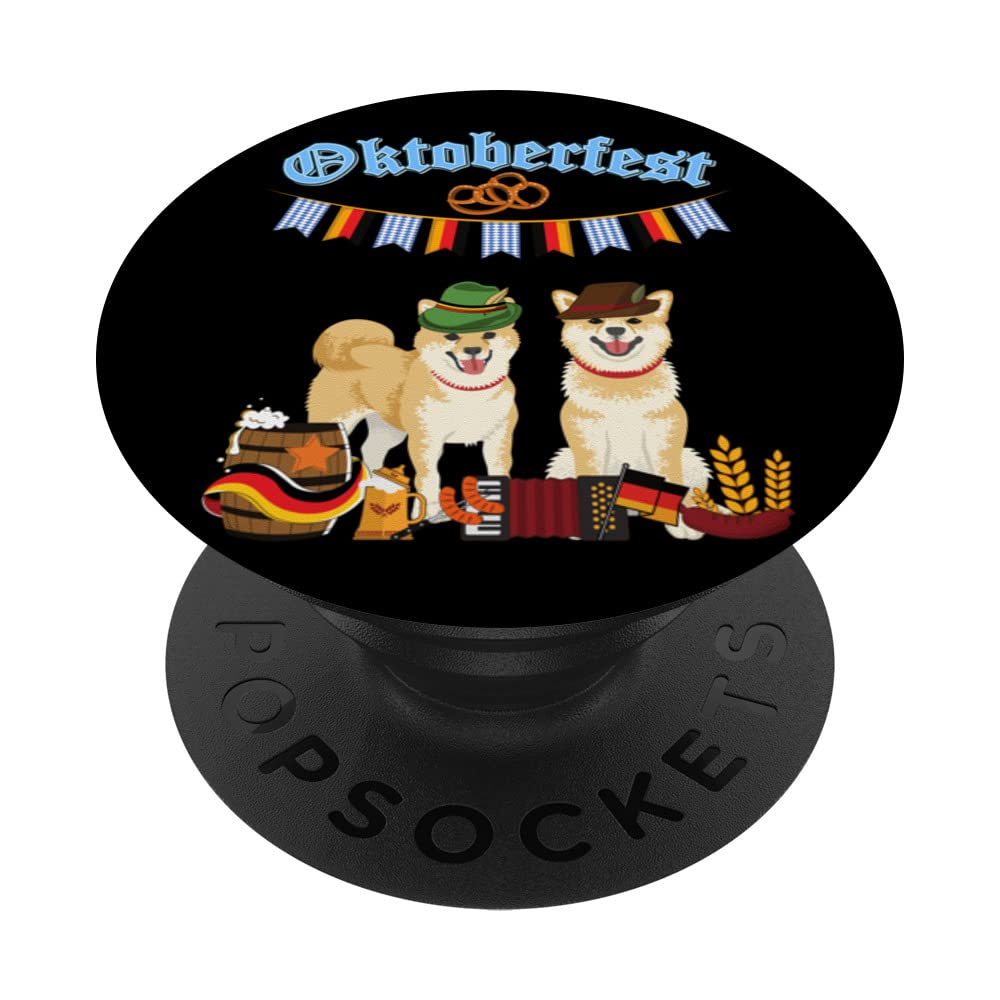 Shiba Inu Oktoberfest PopSockets Swappable PopGrip