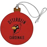 GRAPHICS & MORE Otterbein University Cardinals Logo Wood Christmas Tree Holiday Ornament