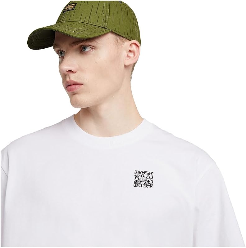 Homme T-shirt QR Mini Maxi Boxy, Blanc (white D25975-C784-110), M — photo 5 sur 7