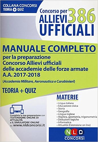 Amazon It 386 Allievi Ufficiali Manuale Completo Per La Preparazione Concorso Allievi Ufficiali Delle Accademie Delle Forze Armate A A 2017 2018 Accademia Teoria Quiz Con Aggiornamento Online Aa Vv Libri